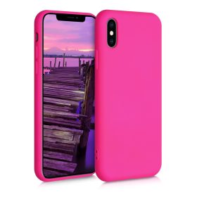   Husa pentru Apple iPhone X / iPhone XS, Silicon, Roz, 52975.77