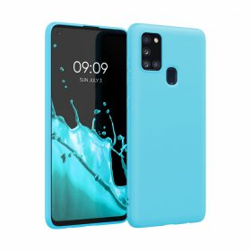   Husa pentru Samsung Galaxy A21s, Silicon, Albastru, 52494.205