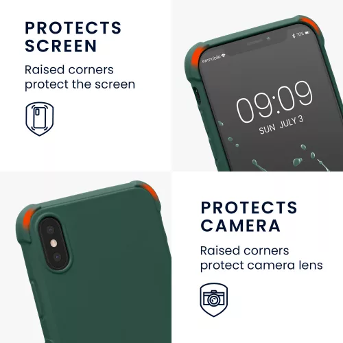 Husa pentru Apple iPhone X / iPhone XS, Silicon, Verde, 49915.80