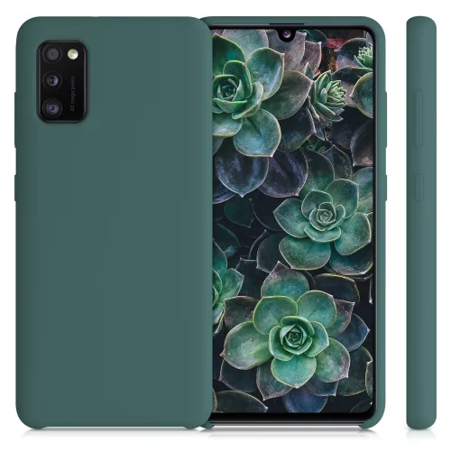 Husa pentru Samsung Galaxy A41, Silicon, Verde, 52301.169