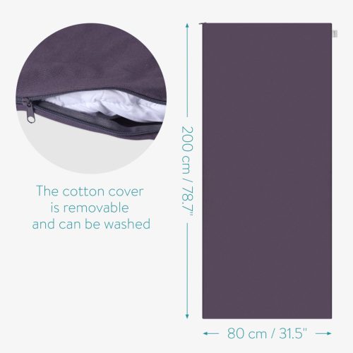 Saltea antrenament Navaris, 200x80 cm, rulabila, meditatie si relaxare, negru, poliester/bumbac