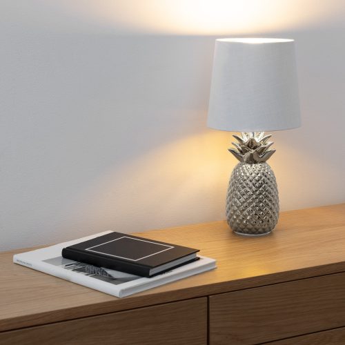 Set 2 x Abajur modern de in Navaris, 17 cm, corp E14, Alb, 53996.02.40