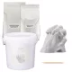 Set turnare 3D maini cuplu Navaris, alginat 530 g + ipsos 1000 g, galeata inclusa, alb, alginat/gips