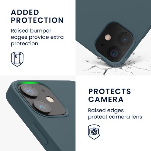 Husa pentru Apple iPhone 12 Mini, Silicon, Albastru, 52640.202