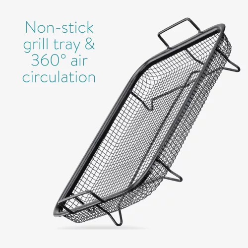 Tava de gratar cuptor Navaris, din otel inoxidabil, cu strat antiaderent, 51500.02