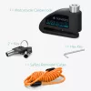 Incuietoare de disc pentru motociclete Navaris cu alarma 110 dB, Blocare antifurt, 54573.01