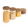 Set 4 Borcane de depozitare cu capac Navaris, 1400ml, 1000ml, 600ml si 300ml, 54691.02.04