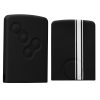 Husa Cheie Auto pentru Renault - 4 Butoane - Keyless Go, kwmobile, Silicon, Negru / Alb, 54808.02