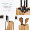 Suport rotativ pentru cutite Navaris cu peri detasabili, 25x12,5x12,5 cm, 54909.01