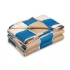 Patura grea Navaris, perle de sticla, 135x200 cm, 4.8 kg, gri, sticla/poliester/bumbac