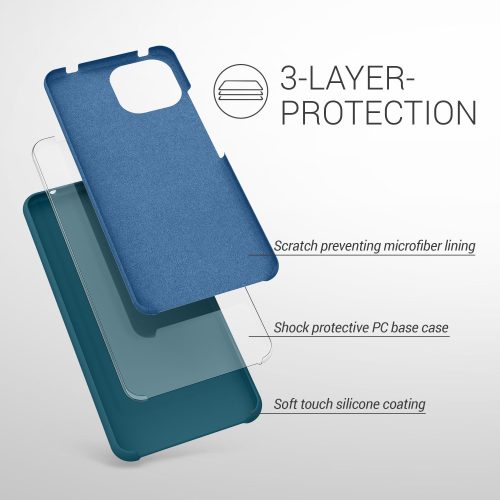 Husa pentru Xiaomi Mi 11 Lite 5G, Silicon, Verde, 54730.57