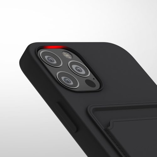 Husa pentru iPhone 12 / iPhone 12 Pro, Silicon, Negru, 55112.01