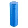 Rulou Pilates Navaris, densitate mare, 45x15 cm, stretching si masaj muscular, albastru, EVA