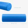 Rulou Pilates Navaris, densitate mare, 45x15 cm, stretching si masaj muscular, albastru, EVA