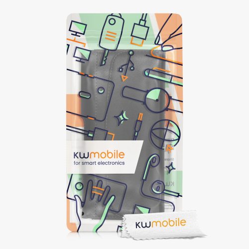 Husa Universala pentru telefon XL - 6,8 inch, Piele ecologica, Negru, 55358.4.01, kwmobile
