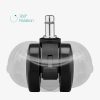 Set 5 Roti pentru scaun de birou tija 11/22 mm, Kwmobile, Negru, Nylon, 55602.02