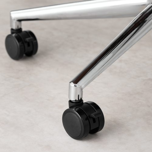 Set 5 Roti pentru scaun de birou tija 11/22 mm, Kwmobile, Negru, Nylon, 55602.02