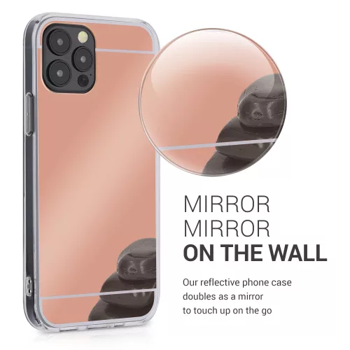Husa pentru iPhone 12 / iPhone 12 Pro, Silicon, Rose Gold, 55688.41