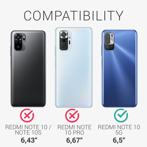 Husa pentru Xiaomi Redmi Note 10 5G, Silicon, Albastru, 54947.223, kwmobile