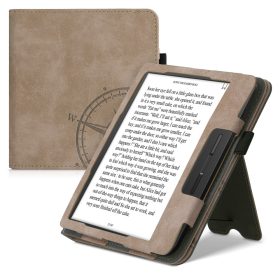   Husa pentru Tolino Vision 5, Piele ecologica, Maro, kwmobile, 56270.01