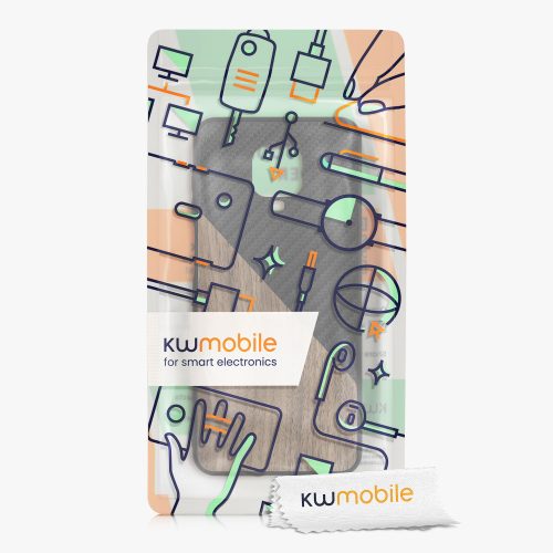 Husa pentru Xiaomi Redmi Note 9S / Redmi Note 9 Pro / Redmi Note 9 Pro Max, Lemn, Maro, 56621.01, kwmobile
