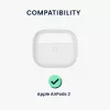 Husa pentru casti Apple AirPods 3, Kwmobile, Gri, Silicon, 56655.22