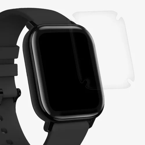 Set 3 Folii protectie pentru Xiaomi Amazfit GTS 2 Mini, kwmobile, Polimer, Transparent, 56691.1