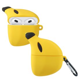   Husa pentru casti Apple AirPods 3, Kwmobile, Galben, Silicon, 56695.02