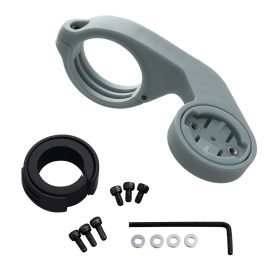   Suport bicicleta pentru GPS Garmin Edge, Kwmobile, Gri/Negru, Plastic, 42698.12