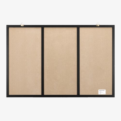 Tabla combinata Navaris, whiteboard magnetic, tabla de creta si pinboard, 90x60 cm, multicolor, plastic
