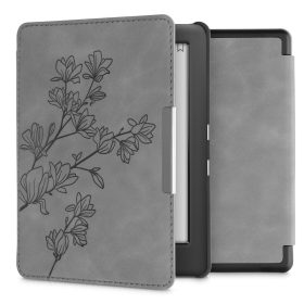   Husa pentru Kobo Glo HD / Touch 2.0, Piele ecologica, Gri, kwmobile, 56870.02