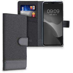   Husa pentru Xiaomi Redmi 9C, Textil, Negru, 54457.73, kwmobile