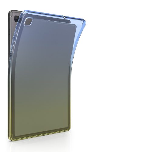Husa pentru tableta Samsung Galaxy Tab S6 Lite (2022), Kwmobile, Albastru/Galben, Silicon, 52242.04