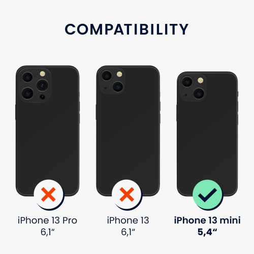 Husa pentru Apple iPhone 13 Mini, Silicon, Verde, 55877.202, kwmobile