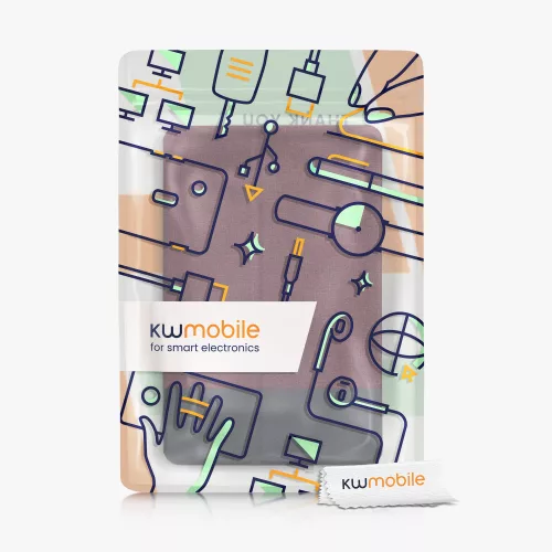 Husa pentru tableta Lenovo Tab P11, Kwmobile, Rosu/Negru, Textil, 55710.20