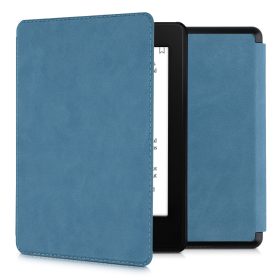   Husa pentru Amazon Kindle Paperwhite 11, Kwmobile, Albastru, Piele ecologica, 57159.78