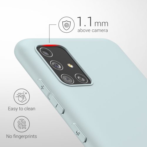 Husa Kwmobile pentru Samsung Galaxy A51, Silicon, Verde, 51196.200