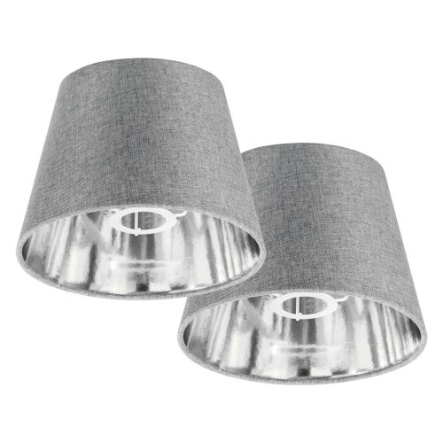 Set 2 Abajururi, E27, Gri/Argintiu, Navaris, 53997.22.42