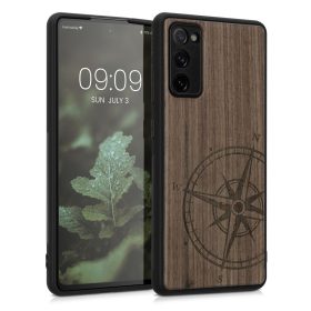   Husa Kwmobile pentru Samsung Galaxy S20 FE, Lemn, Maro, 54370.07