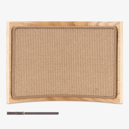 Pat suspendat pentru pisici Navaris, Lemn, Maro, 57581.01