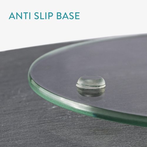 Platou rotativ din ardezie Navaris, 30 cm, design modern, 57678.01