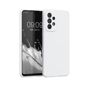   Husa Kwmobile pentru Samsung Galaxy A33 5G, Silicon, Alb, 57833.48