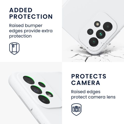 Husa Kwmobile pentru Samsung Galaxy A33 5G, Silicon, Alb, 57833.48