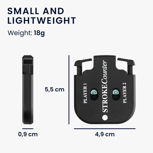 Tabela scor pentru jocuri de golf si mini golf, Kwmobile, Negru, Plastic, 57894.01