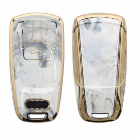   Husa Cheie Auto pentru Audi 3 Butoane - Smart Key, Kwmobile, Multicolor, Silicon, 52827.03