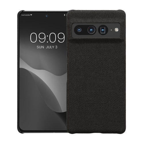 Husa kwmobile pentru Google Pixel 7 Pro, Textil, Gri, 58018.19