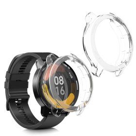   Set 2 Huse pentru Xiaomi Watch S1 Active, Kwmobile, Transparent, Silicon, 58070.02