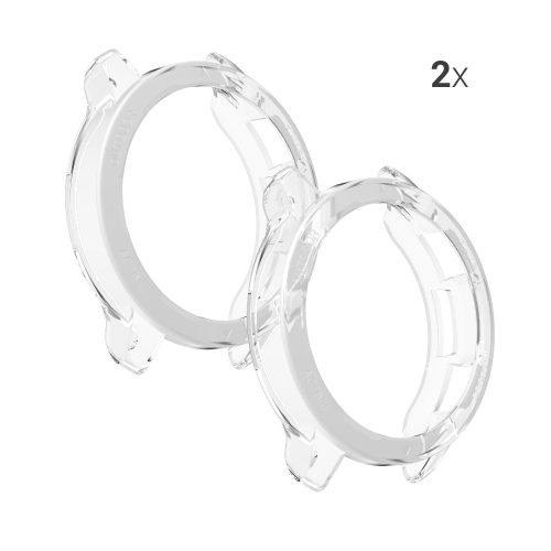 Set 2 Huse pentru Xiaomi Watch S1 Active, Kwmobile, Transparent, Silicon, 58070.02