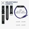 Set 2 curele pentru Xiaomi Mi Watch/Mi Watch Color Sport, Kwmobile, Negru/Albastru, Silicon, 58466.01