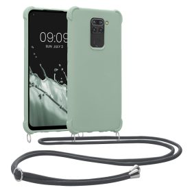   Husa Kwmobile pentru Xiaomi Redmi Note 9, Silicon, Verde, 53147.172